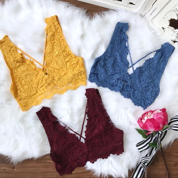 Other - $15⬇️Blue Lace X-strap Bralette